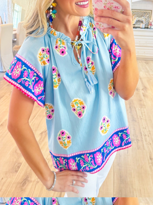 Boho Bloom Top