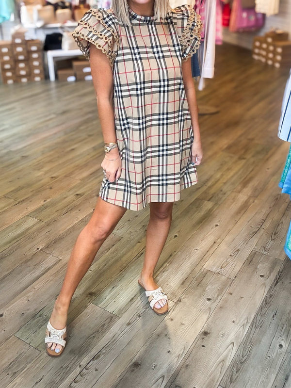 BURBERRY PLAID SHIFT DRESS