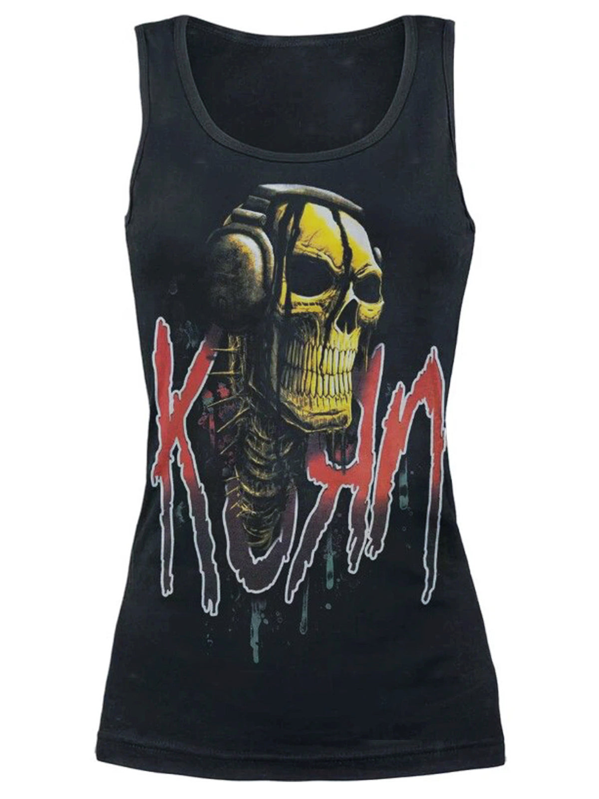 Punk skull cotton top vest