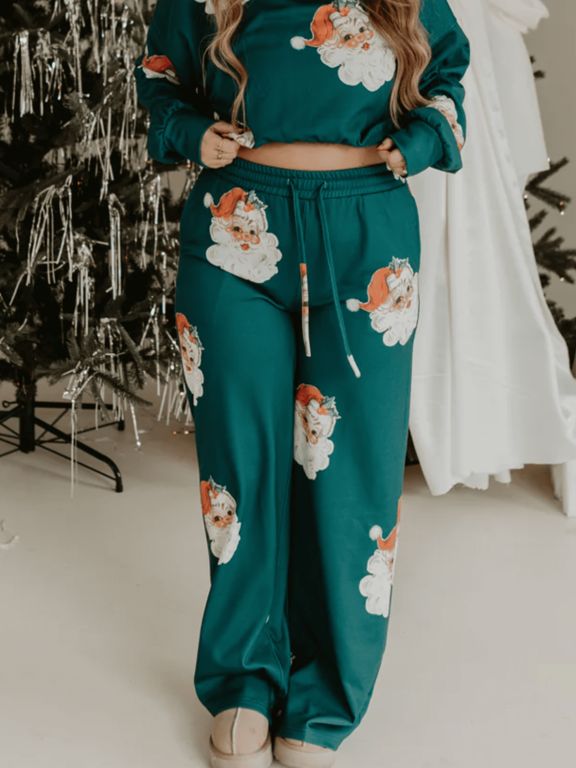 CUTIE SANTA drawstring pants