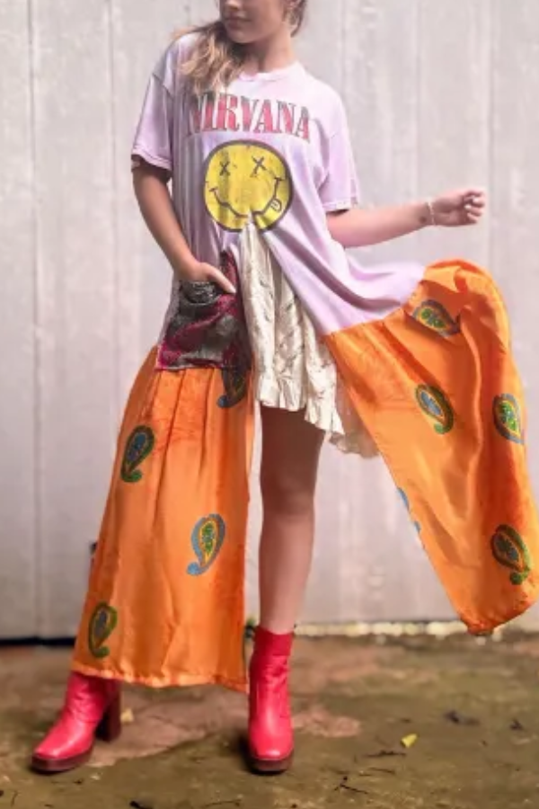 Nirvana Double Split Maxi Tee