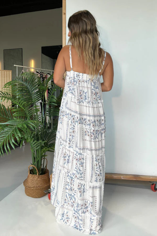 Europe Shores Hi-Lo Maxi Dress