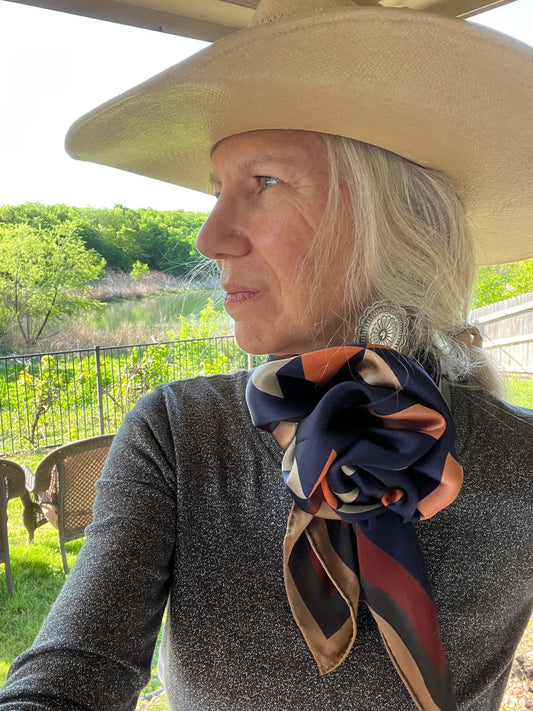 Aztec Wild Rags (Pecos River) Silk Scarf