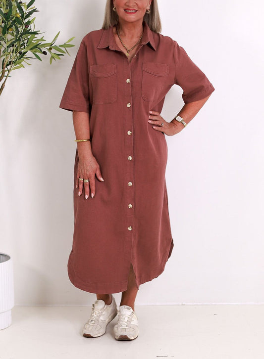 Malibu Denim Shirt Dress