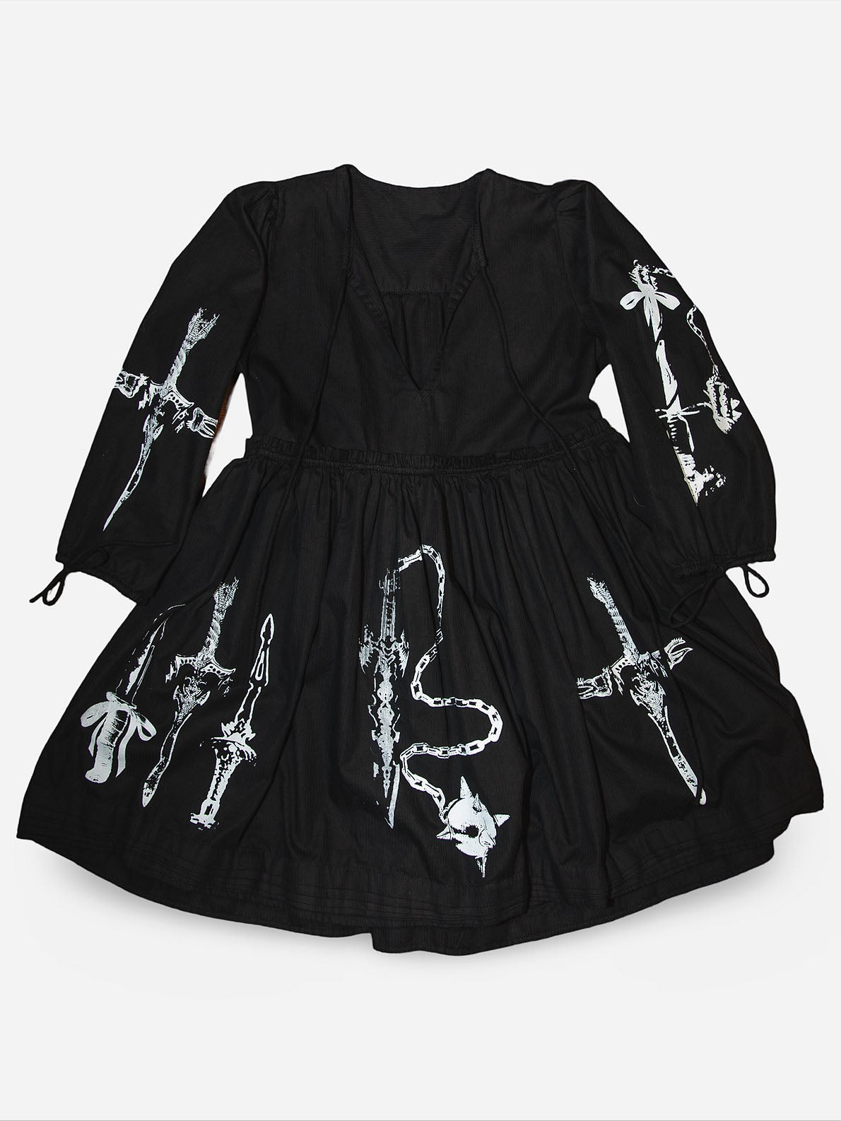 Gothic Medieval Weapon Mini Dress