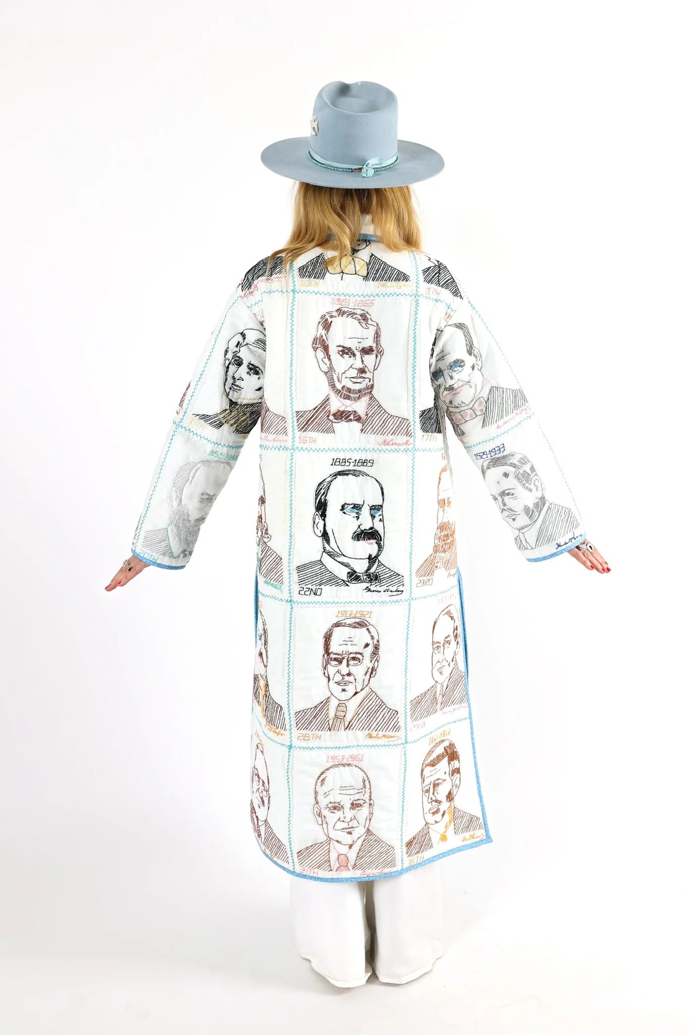 Vintage American Long Quilt Coat