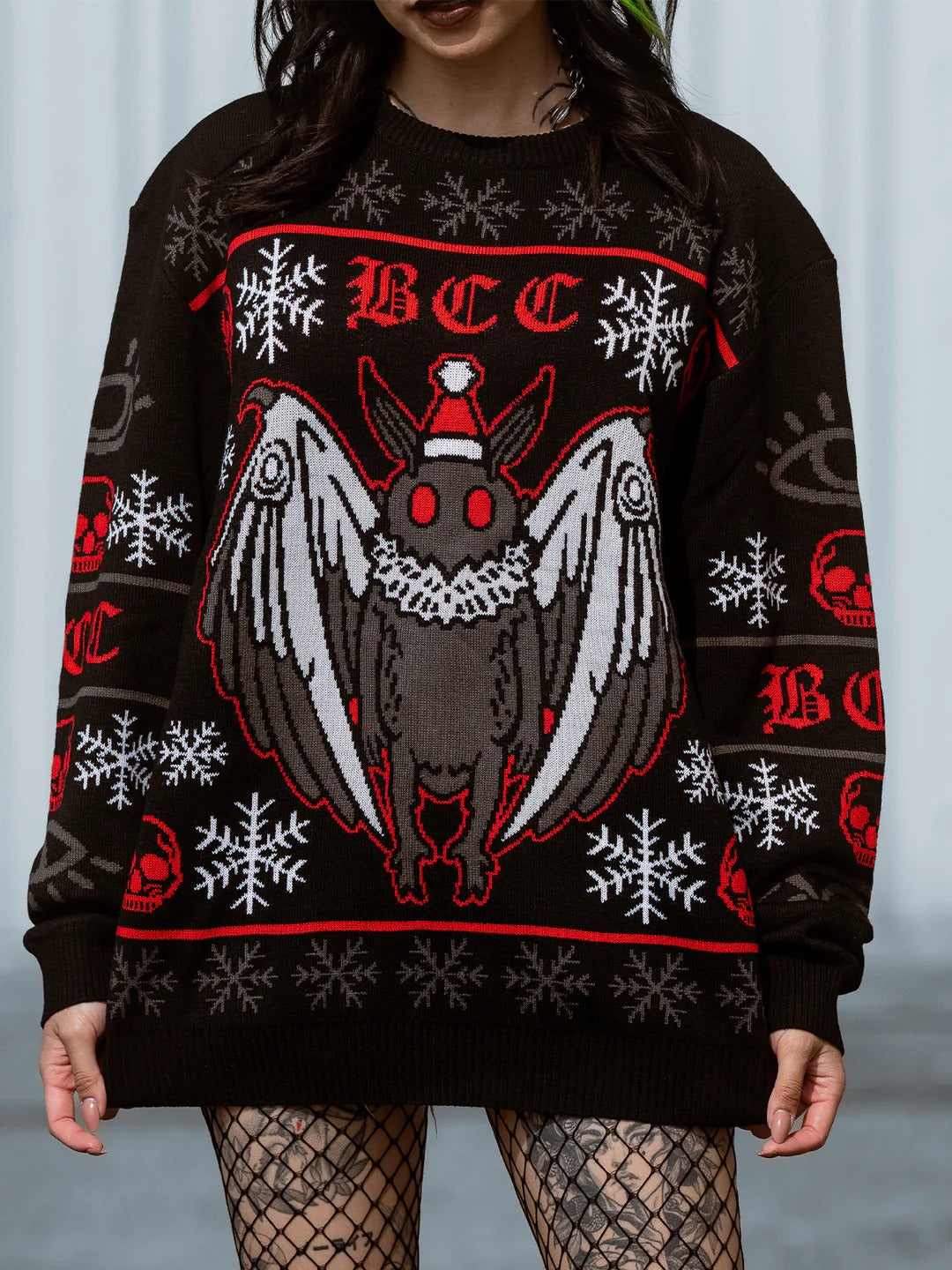 Unisex Spooky Mothman Holiday Sweater