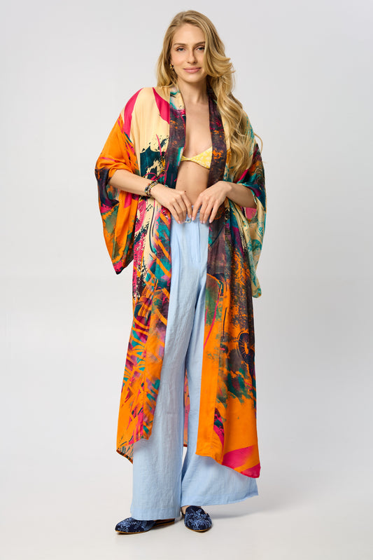 Summer Ulta Kimono Abstract