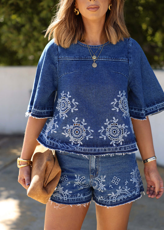 Tristen Top+Shorts Set（Frequently bought together:Get more 5% off)