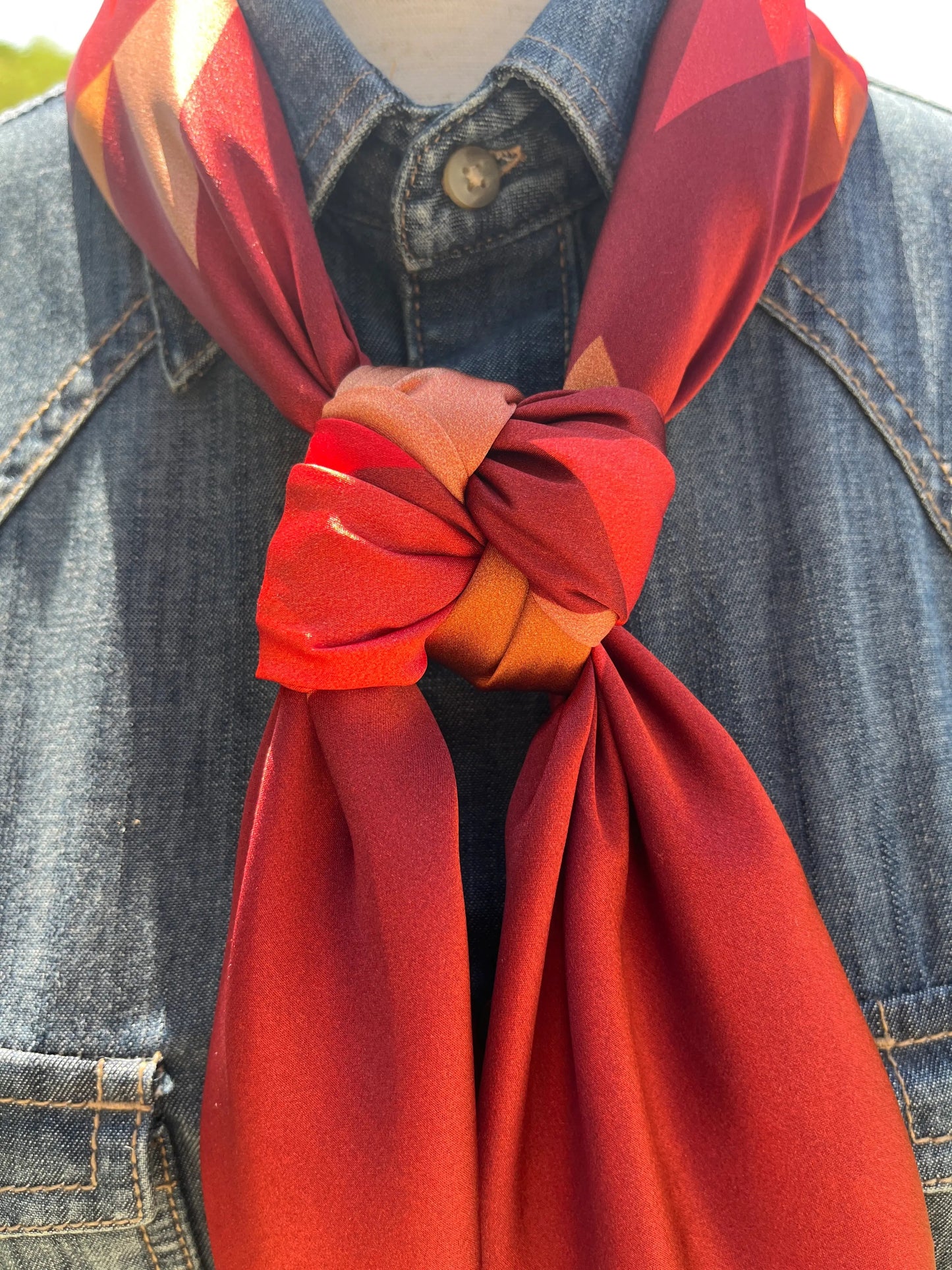 Aztec Wild Rags (Sunset in the Saddle) Silk Scarf