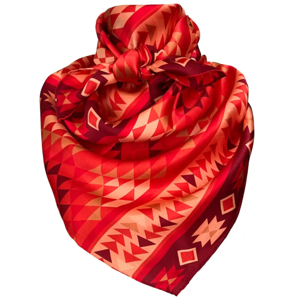 Aztec Wild Rags (Trails to Santa Fe) Silk Scarf